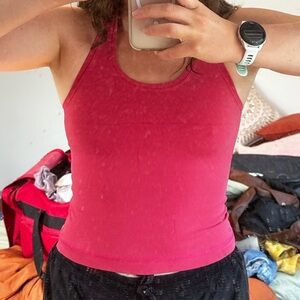 Lululemon CRB II pink tank top
